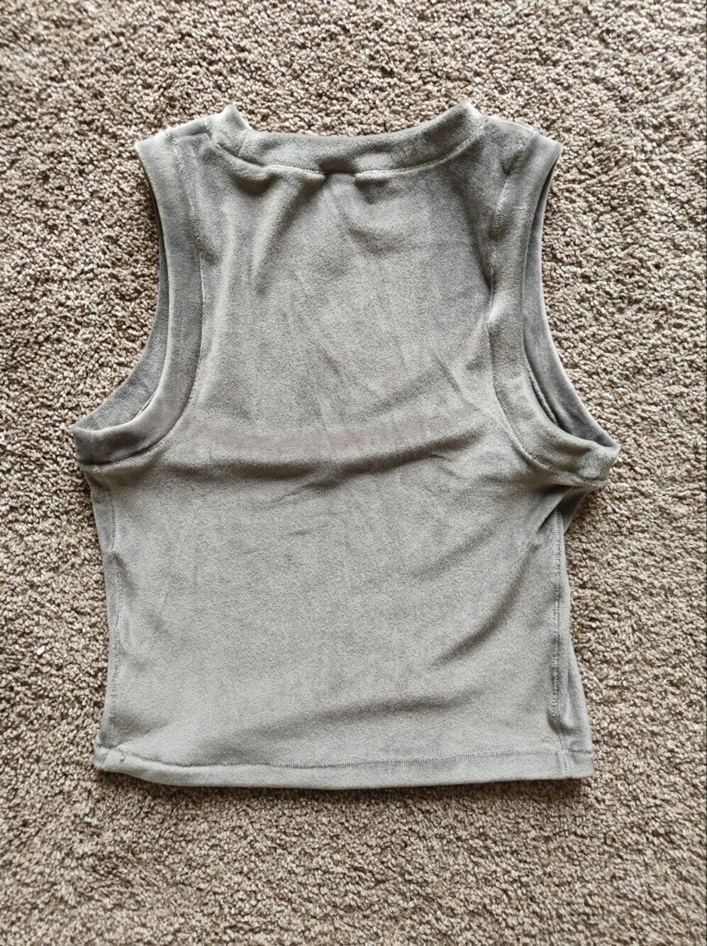 SKIMS Gray Velour Tank Top Size Medium - Picture 3 of 3